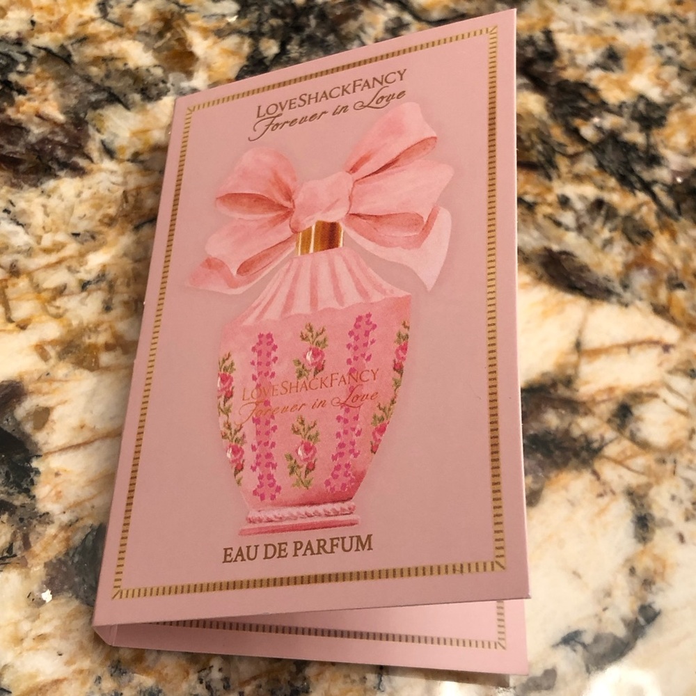 Love Shack Fancy Forever In Love Sample Vial Spray Card